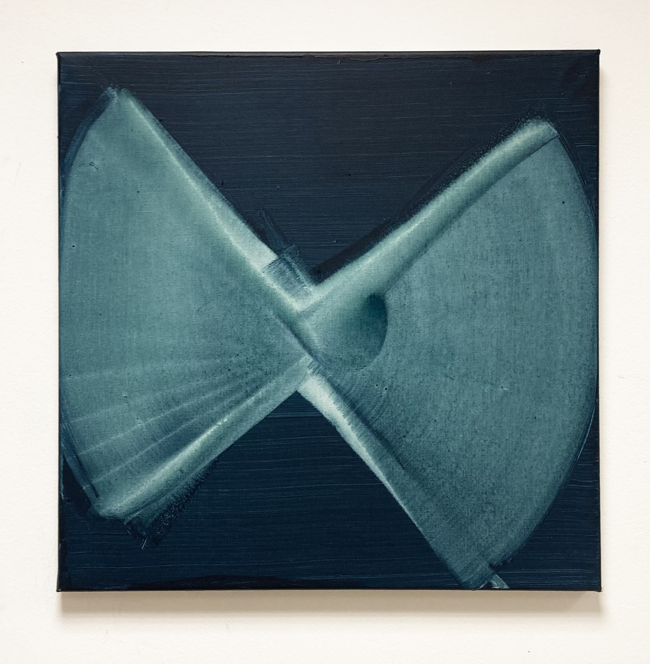 Stanislav Ondruš “ Expanding sides still point to the centre “ 50 cm x 50 2020 cm acrylic on canvas