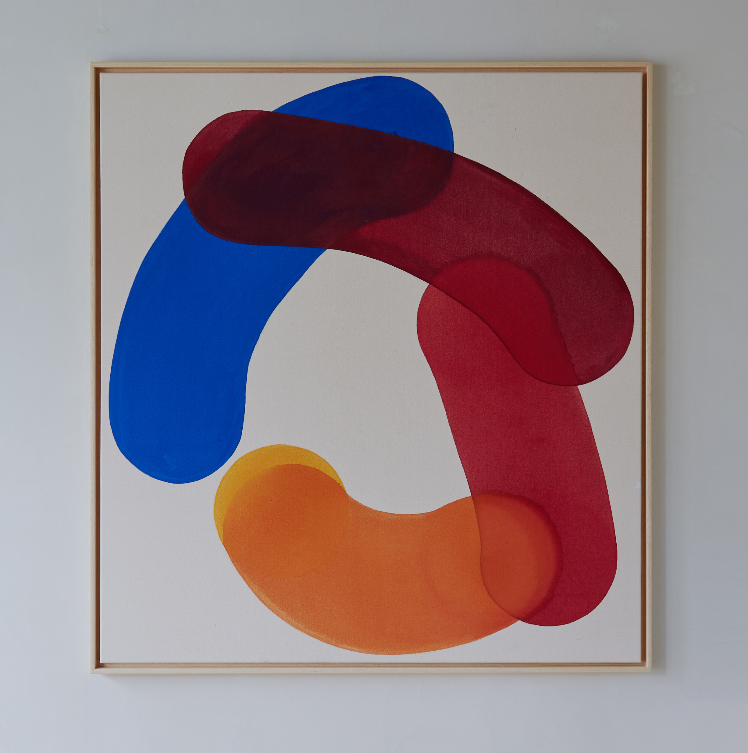 Stanislav Ondruš “4 are bending” 2022 120 cm x 110 cm acrylic on canvas