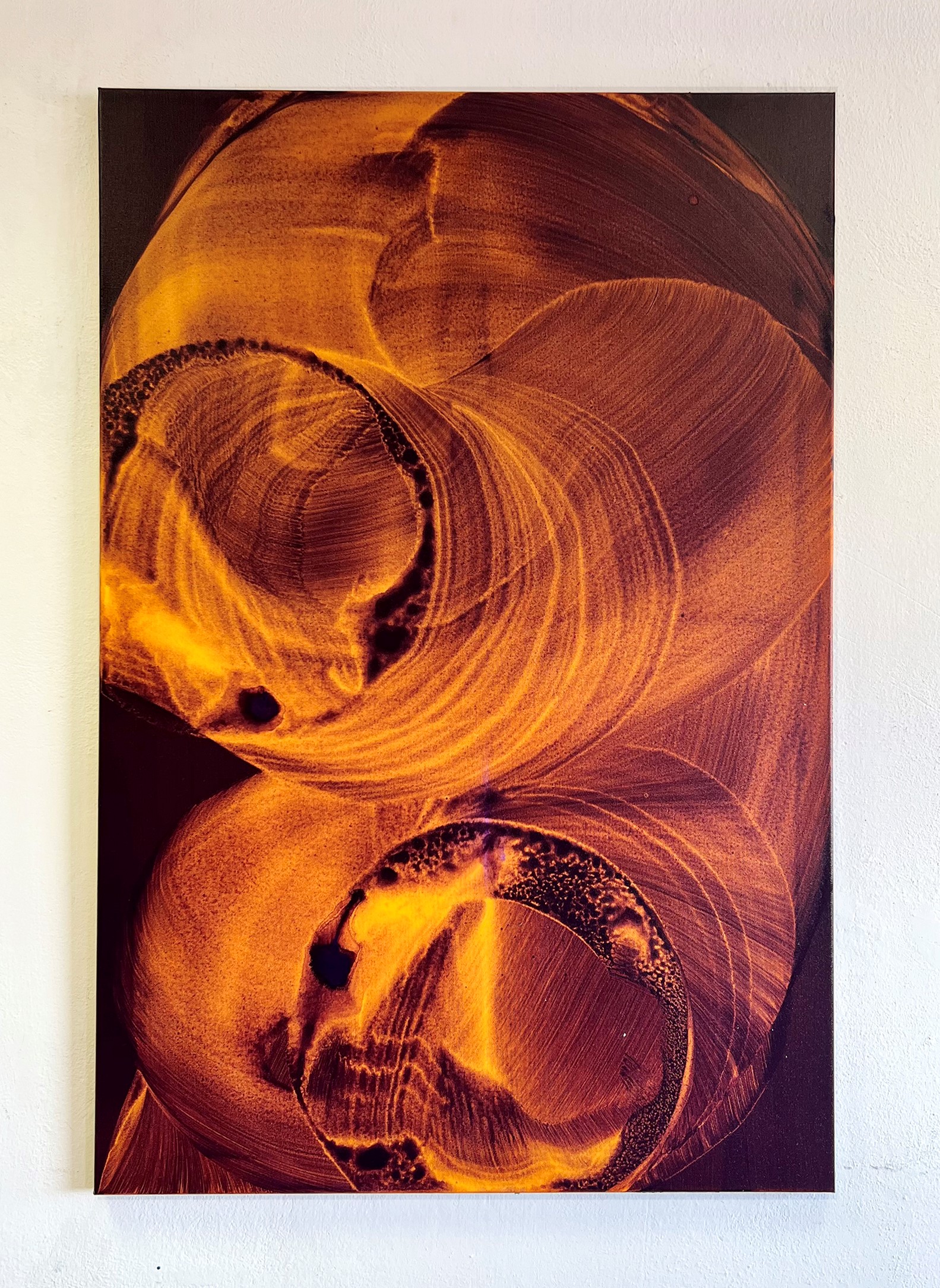 Stanislav Ondruš “Two golden roads they don´t the goal” 2022 120 cm x 80 cm acrylic on canvas