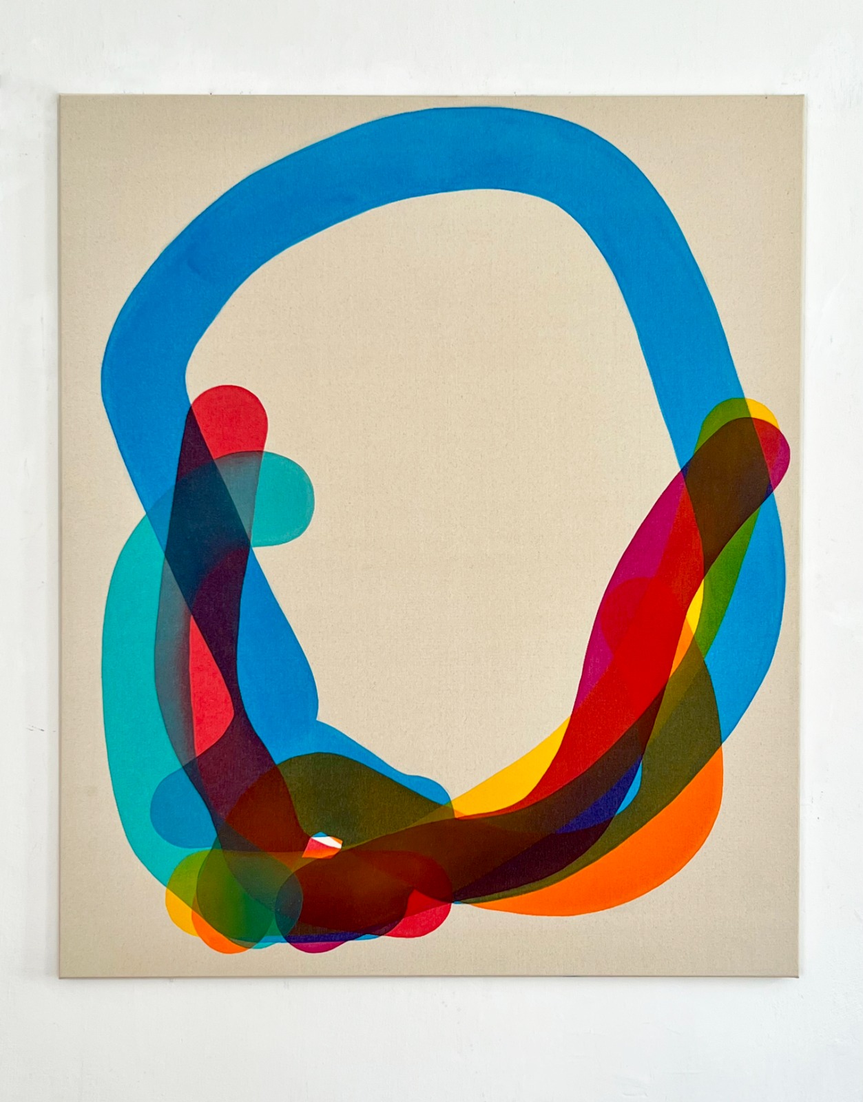 Stanislav Ondruš “Individual thinking” 120 cm x 100 cm acrylic on canvas 2023