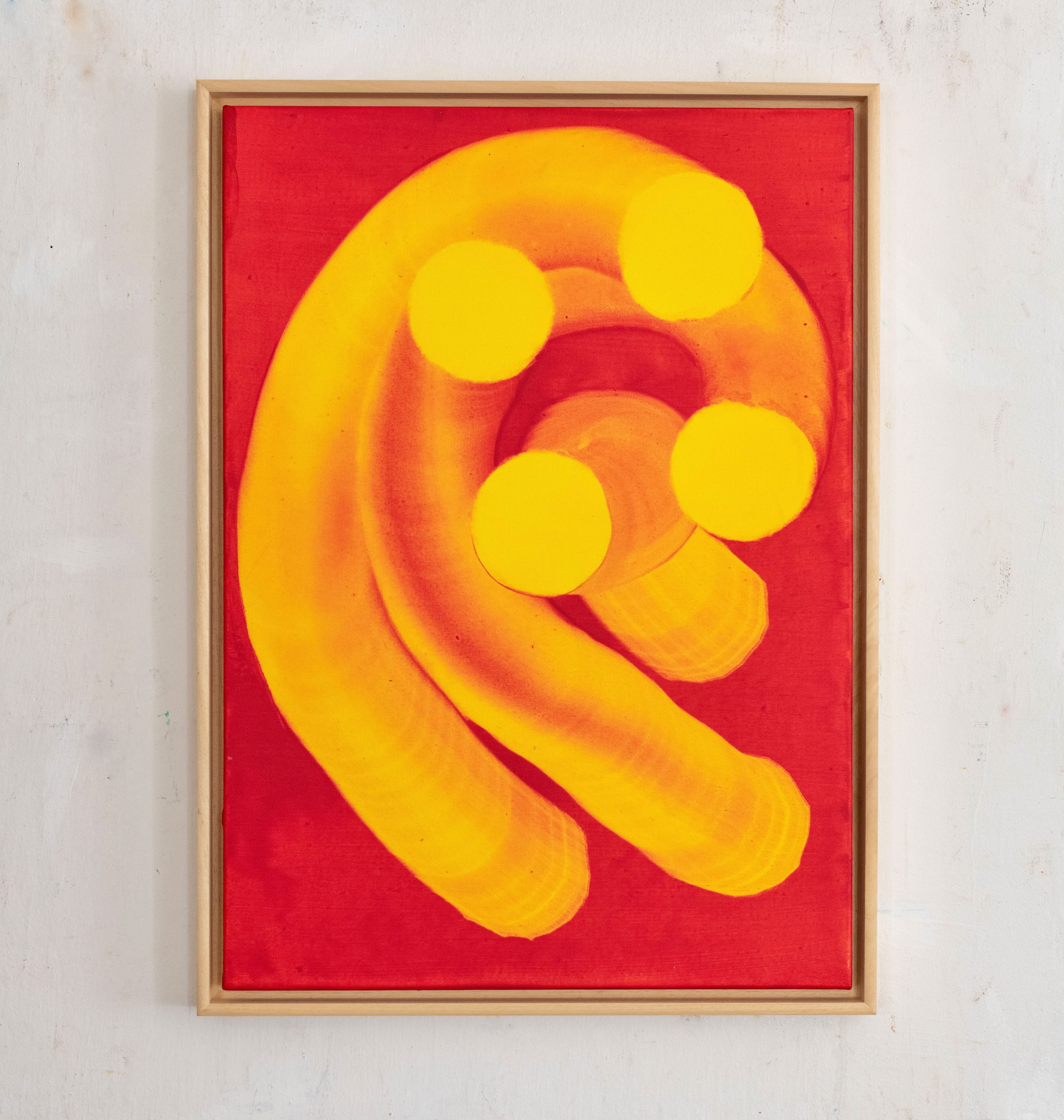 Stanislav Ondruš “ One story split  ” 70 cm x 50 cm acrylic on canvas 2022
