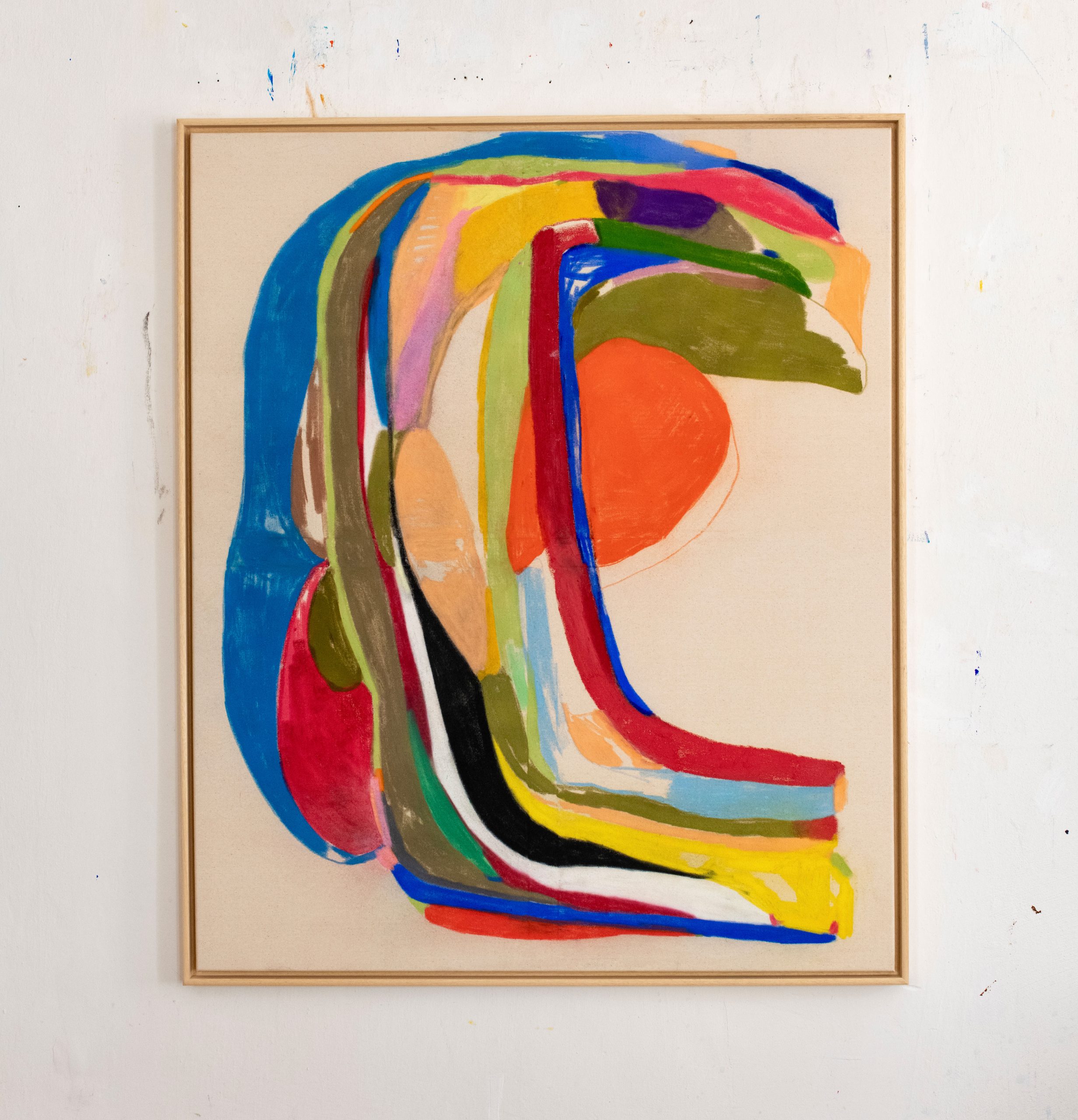 Stanislav Ondruš “Suddenly in ” 120 cm x 100 cm soft pastel on canvas 2023