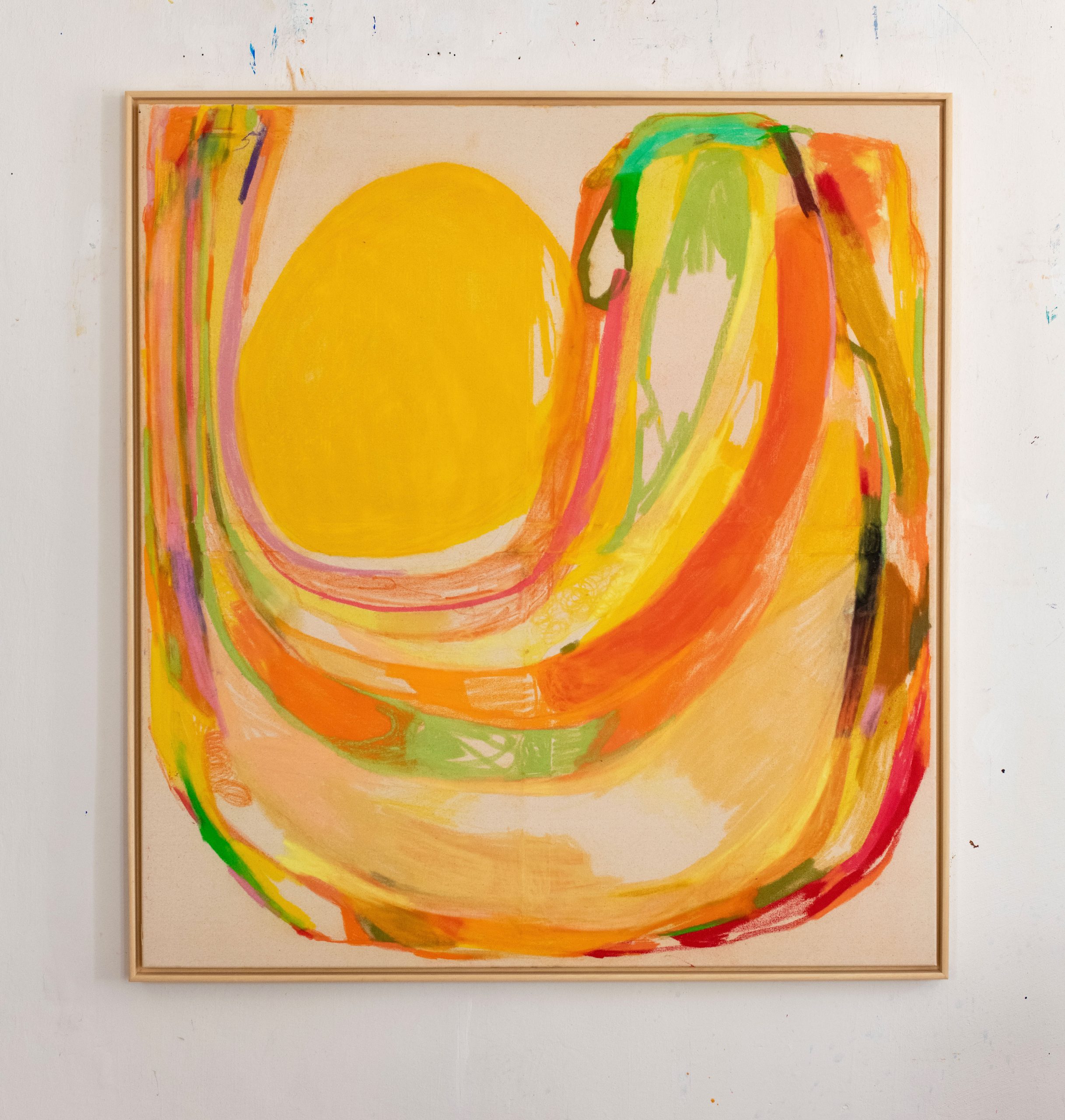 Stanislav Ondruš “In” 130 cm x 120 cm soft pastel on canvas 2023