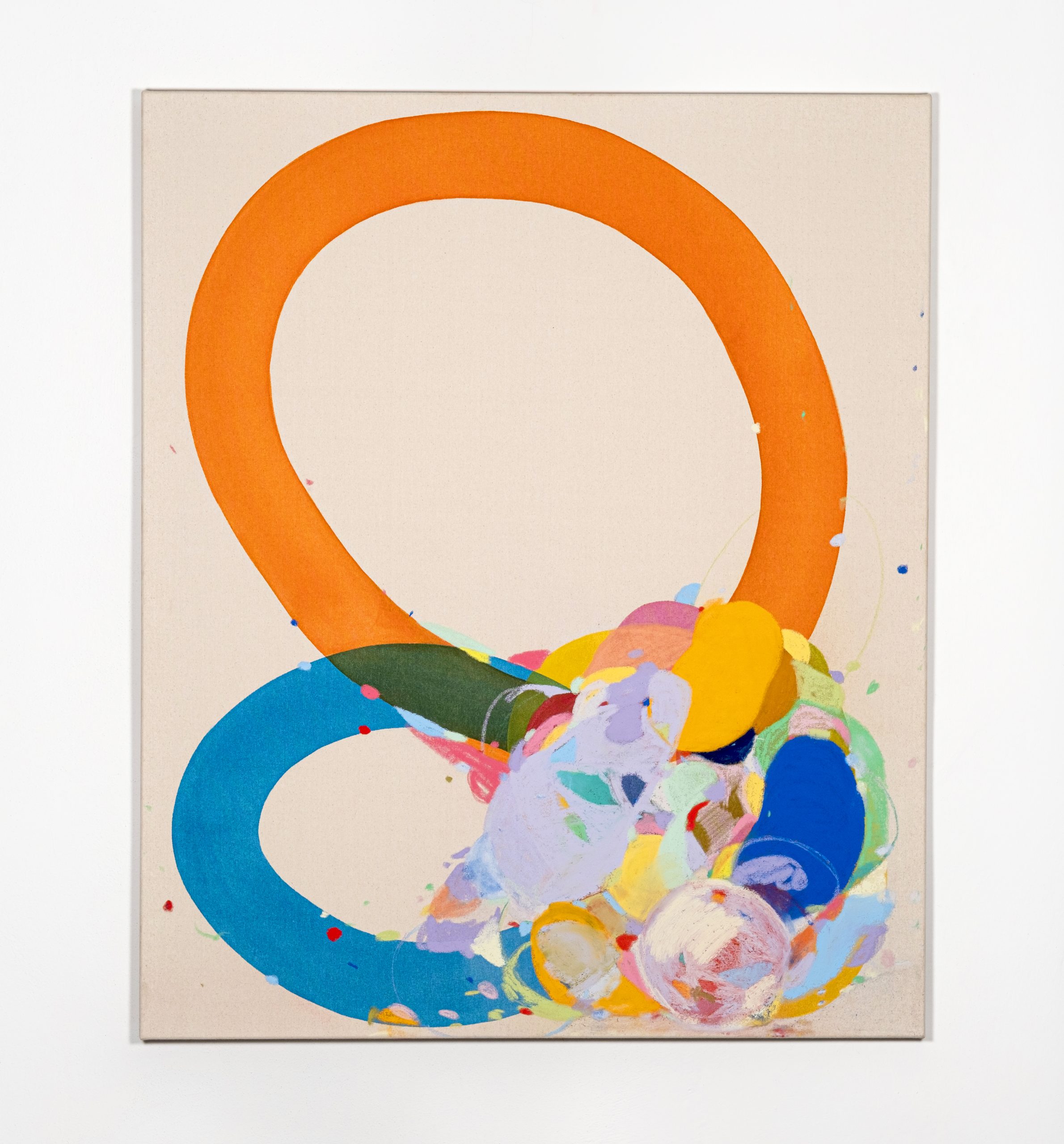 Stanislav Ondruš “Boom ” 120 cm x 10 cm acrylic and soft pastel on canvas  2023