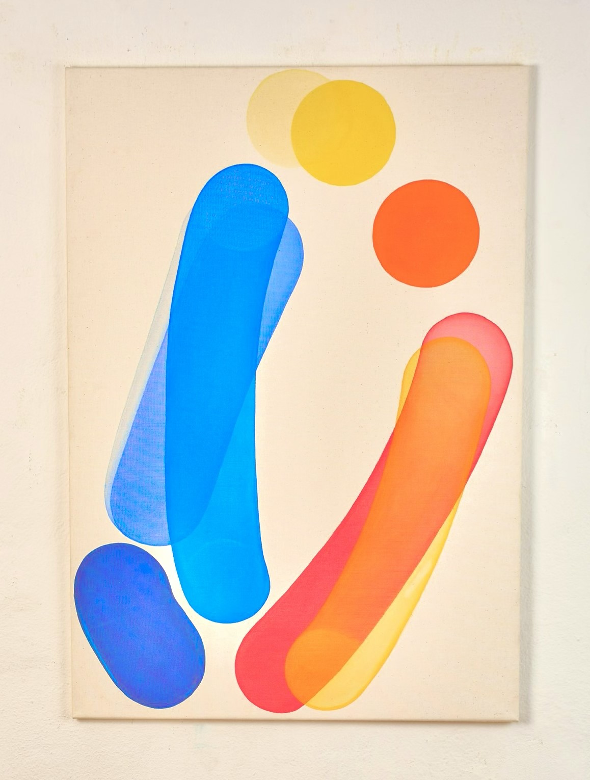 Stanislav Ondruš “In the Middle of Them“ 100 cm x 70 cm acrylic and pencil on canavas 2026